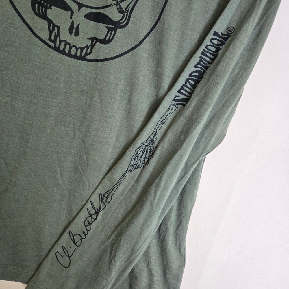 Smartwool x Grateful Dead Long Sleeve Graphic Shirt Hoodie Green Black Large - Picture 10 of 16